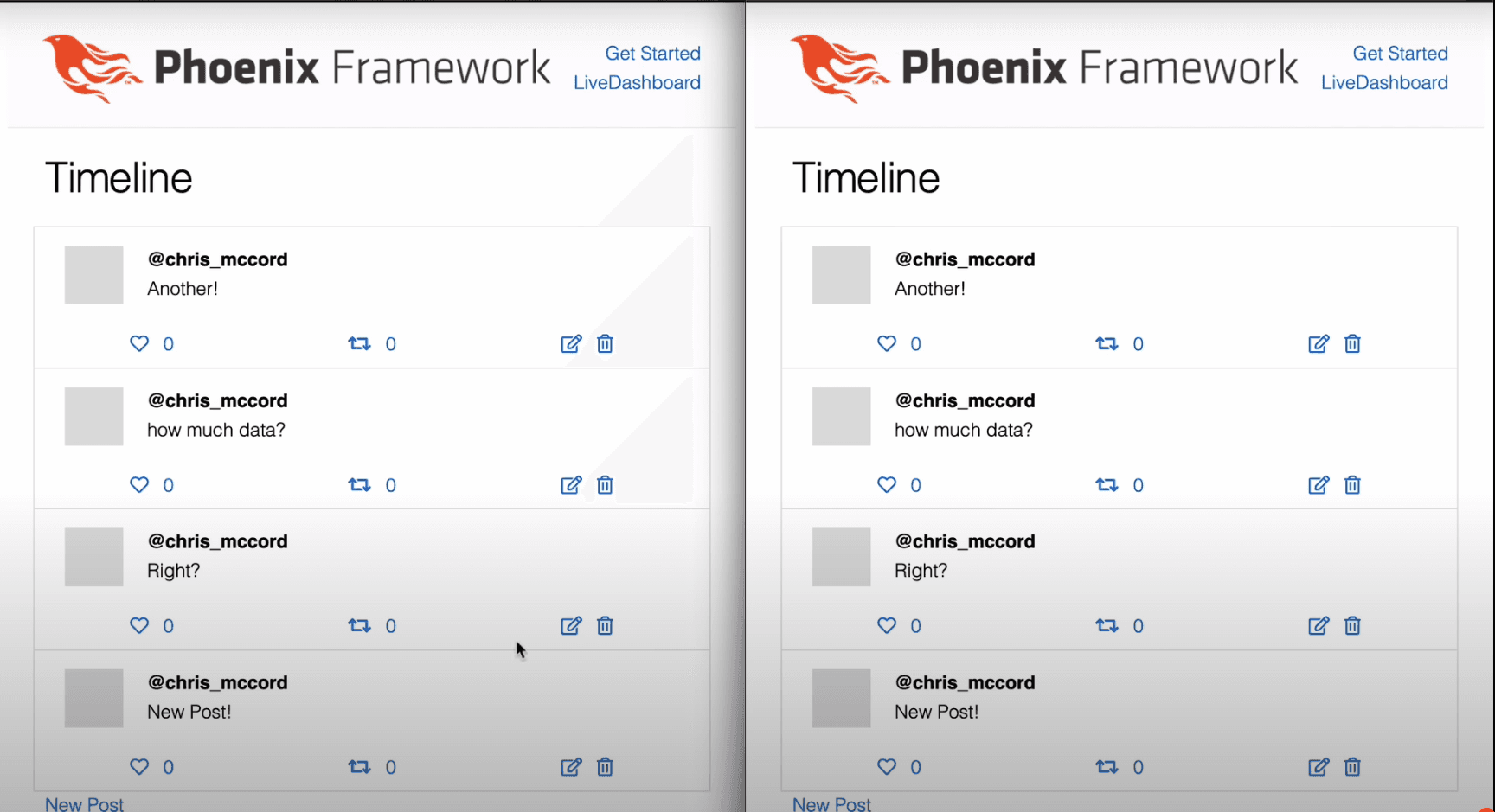Chirp screenshot
