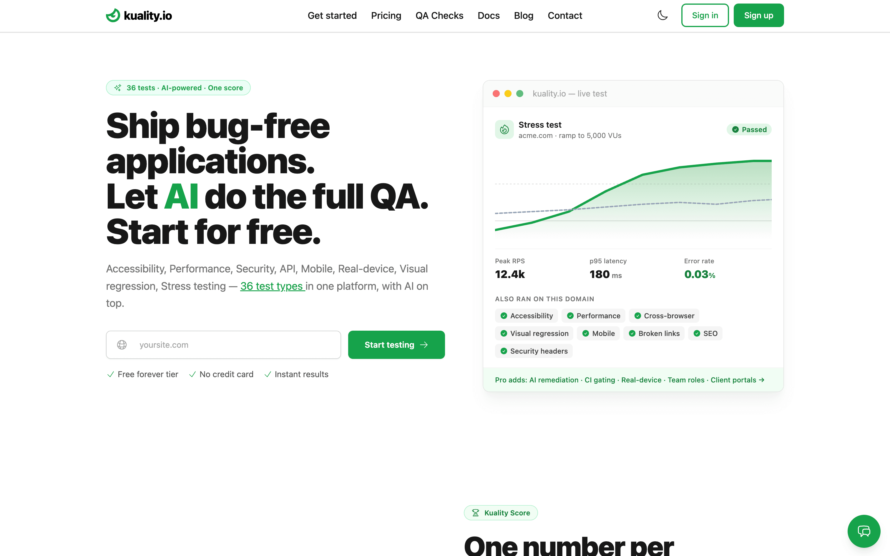 Kuality screenshot